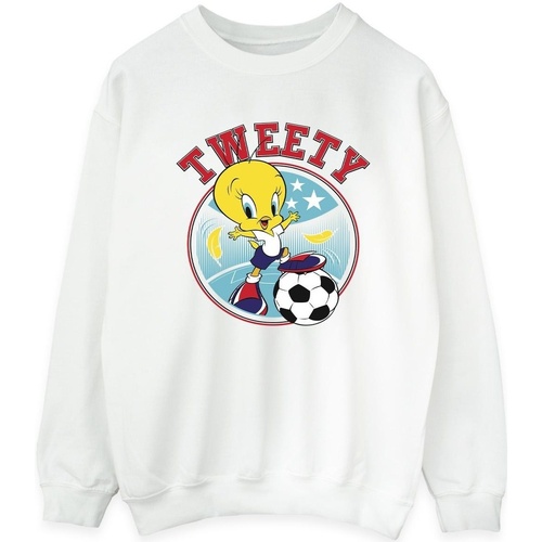 Vêtements Femme Sweats Dessins Animés Tweety Football Circle Blanc