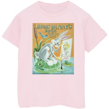 Vêtements Fille T-shirts manches longues Dessins Animés Bugs Bunny Colouring Book Rouge