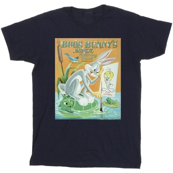 Vêtements Fille T-shirts manches longues Dessins Animés Bugs Bunny Colouring Book Bleu