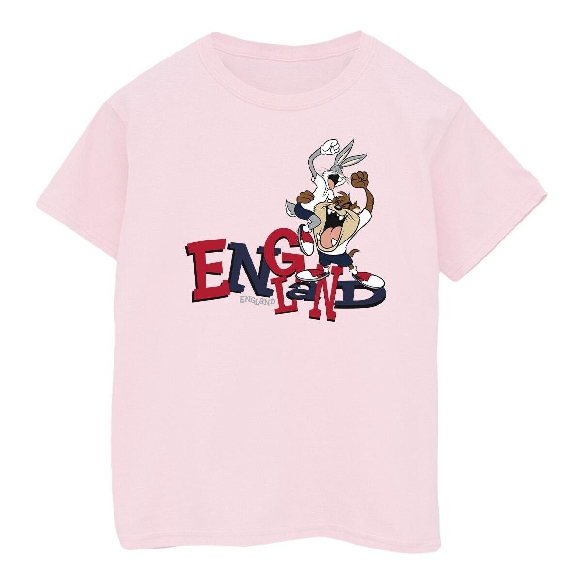 Vêtements Fille T-shirts manches longues Dessins Animés Bugs & Taz England Rouge