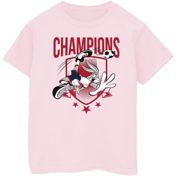 Vêtements Fille T-shirts manches longues Dessins Animés Bugs Bunny Champions Rouge