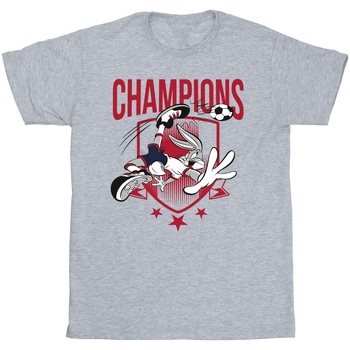 Vêtements Fille T-shirts manches longues Dessins Animés Bugs Bunny Champions Gris