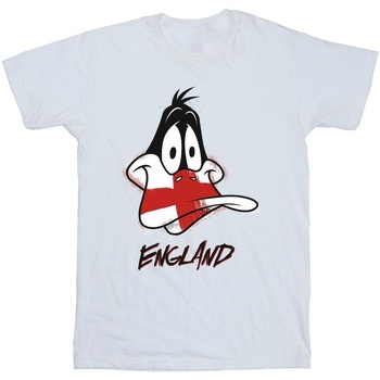 Vêtements Fille T-shirts manches longues Dessins Animés Daffy England Face Blanc