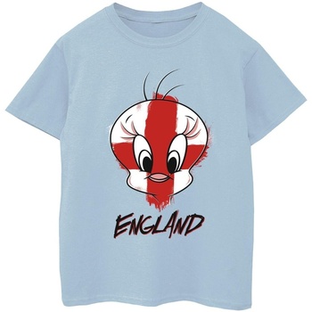 Vêtements Fille T-shirts manches longues Dessins Animés Tweety England Face Bleu