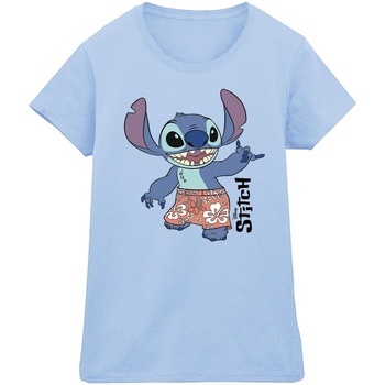 Vêtements Femme T-shirts manches courtes Disney  Bleu
