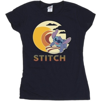 Vêtements Femme T-shirts manches longues Disney Lilo & Stitch Summer Waves Bleu