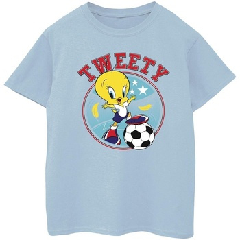 Vêtements Fille T-shirts manches longues Dessins Animés Tweety Football Circle Bleu