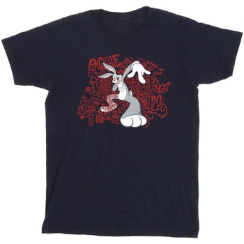 Vêtements Fille T-shirts manches longues Dessins Animés ACME Doodles Bugs Bunny Bleu