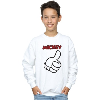 Vêtements Garçon Sweats Disney Mickey Mouse Thumbs Up Blanc