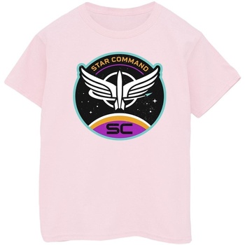 Vêtements Fille T-shirts manches longues Disney Lightyear Star Command Circle Rouge