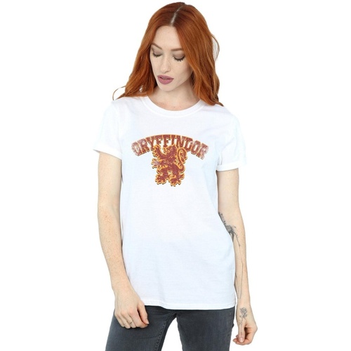Vêtements Femme T-shirts manches longues Harry Potter Gryffindor Sport Emblem Blanc