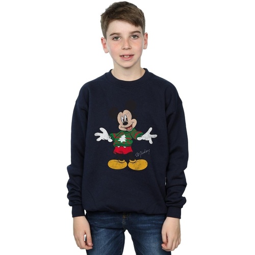 Vêtements Garçon Sweats Disney Mickey Mouse Christmas Jumper Bleu