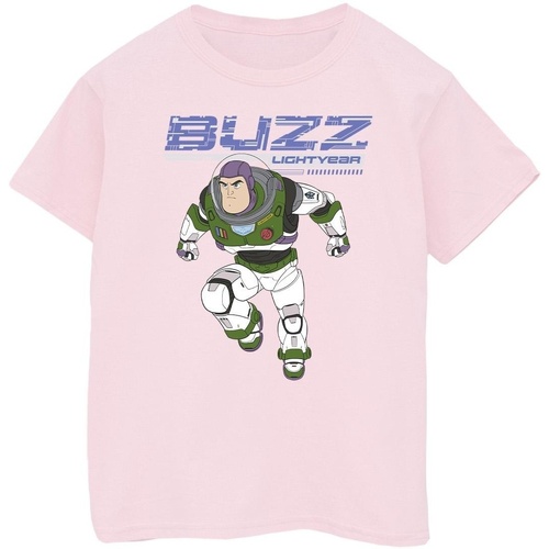 Vêtements Fille T-shirts manches longues Disney Lightyear Buzz Jump To Action Rouge