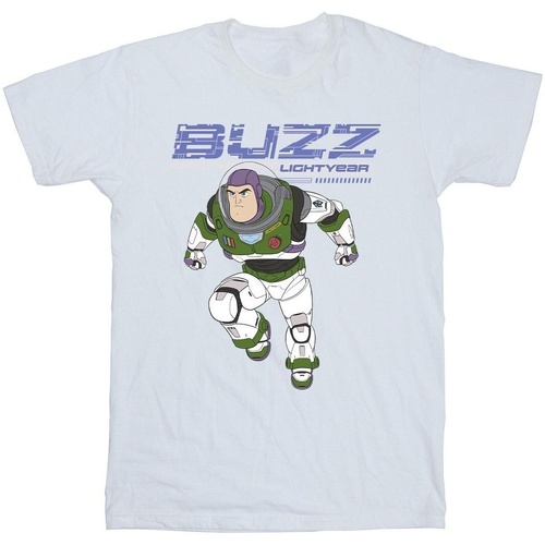 Vêtements Fille T-shirts manches longues Disney Lightyear Buzz Jump To Action Blanc