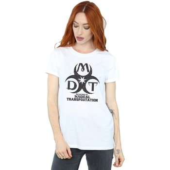 Vêtements Femme T-shirts manches longues Harry Potter Department Of Magical Transportation Logo Blanc