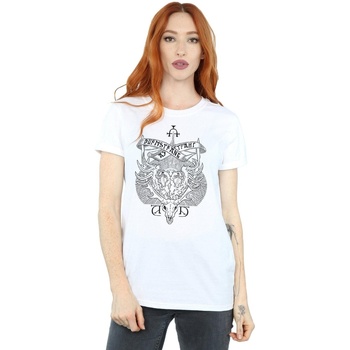 Vêtements Femme T-shirts manches longues Harry Potter Durmstrang Institute Crest Blanc