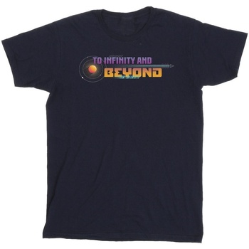 Vêtements Fille T-shirts manches longues Disney Lightyear Infinity And Beyond Text Bleu