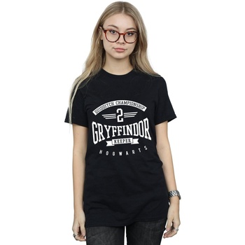 Vêtements Femme T-shirts manches longues Harry Potter Gryffindor Keeper Noir