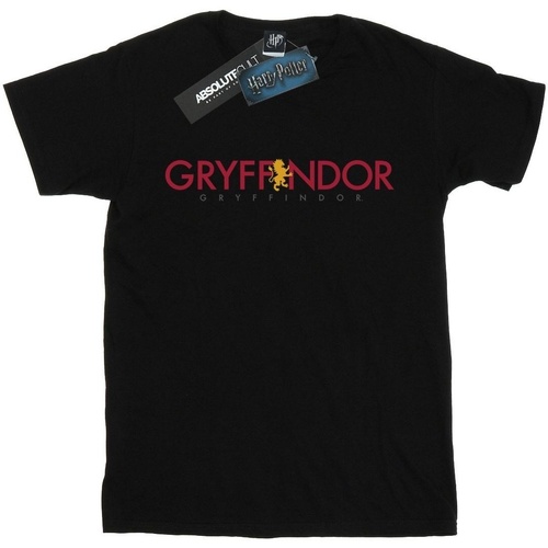Vêtements Femme T-shirts manches longues Harry Potter Gryffindor Text Noir