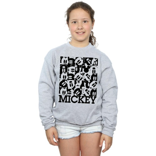 Vêtements Fille Sweats Disney Mickey Mouse Grid Gris