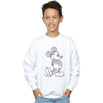 Vêtements Garçon Sweats Disney Mickey Mouse Sketch Kick Blanc