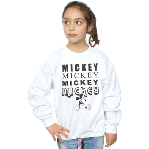 Vêtements Fille Sweats Disney Mickey Mouse Sitting Blanc