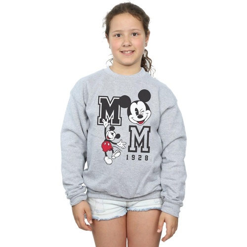 Vêtements Fille Sweats Disney Mickey Mouse Jump And Wink Gris