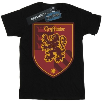 Vêtements Femme T-shirts manches longues Harry Potter Gryffindor Crest Flat Noir