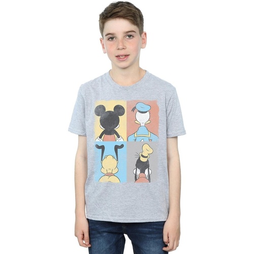 Vêtements Garçon T-shirts manches courtes Disney Mickey Mouse Four Backs Gris