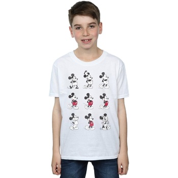 Vêtements Garçon T-shirts manches courtes Disney Mickey Mouse Evolution Blanc