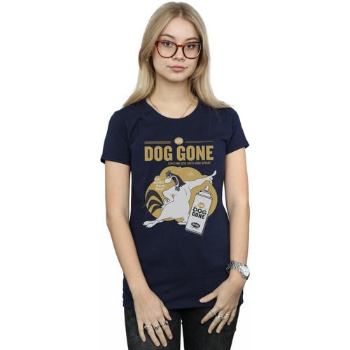 Vêtements Femme T-shirts manches longues Dessins Animés Foghorn Leghorn Dog Gone Bleu