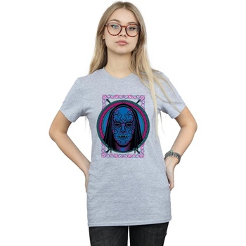 Vêtements Femme T-shirts manches longues Harry Potter Neon Death Eater Mask Gris