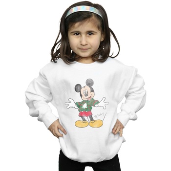 Vêtements Fille Sweats Disney Mickey Mouse Christmas Jumper Blanc