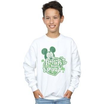 Vêtements Garçon Sweats Disney Mickey Mouse Shamrock Pizza Blanc