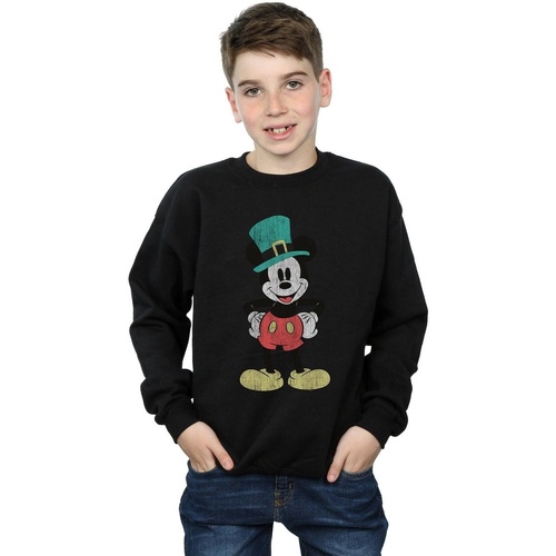 Vêtements Garçon Sweats Disney Mickey Mouse Leprechaun Hat Noir