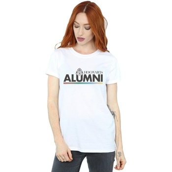 Vêtements Femme T-shirts manches longues Harry Potter Hogwarts Alumni Blanc