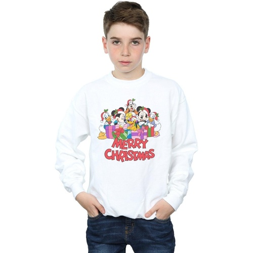 Vêtements Garçon Sweats Disney Mickey Mouse And Friends Christmas Blanc