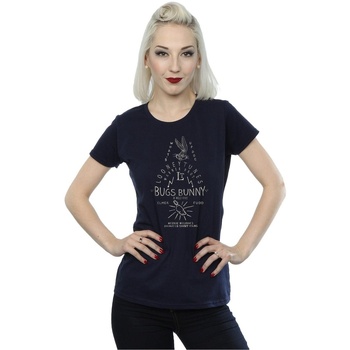 Vêtements Femme T-shirts manches longues Dessins Animés Bugs Bunny A Wild Hare Bleu