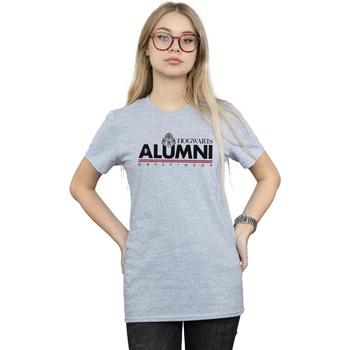 Vêtements Femme T-shirts manches longues Harry Potter Hogwarts Alumni Gryffindor Gris