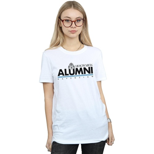Vêtements Femme T-shirts manches longues Harry Potter Hogwarts Alumni Ravenclaw Blanc