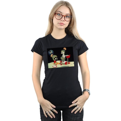 Vêtements Femme T-shirts manches longues Dessins Animés Duck And Cover Noir