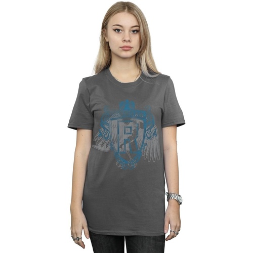 Vêtements Femme T-shirts manches longues Harry Potter Ravenclaw Raven Crest Multicolore