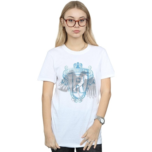 Vêtements Femme T-shirts manches longues Harry Potter BI27374 Blanc