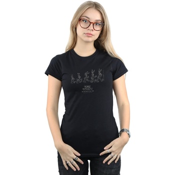 Vêtements Femme T-shirts manches longues Dessins Animés Bugs Bunny Evolution Noir