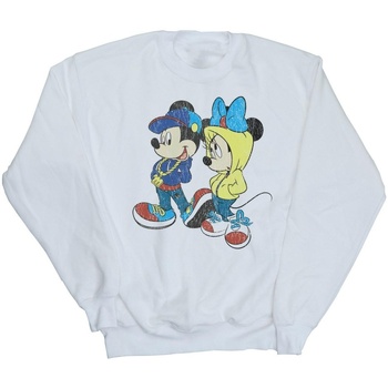Vêtements Garçon Sweats Disney Mickey And Minnie Mouse Pose Blanc