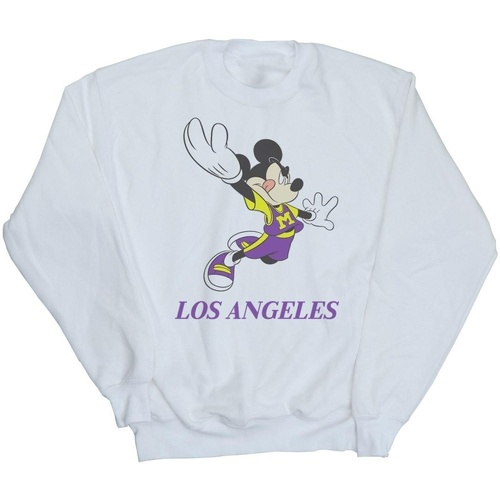 Vêtements Garçon Sweats Disney Mickey Mouse Los Angeles Blanc