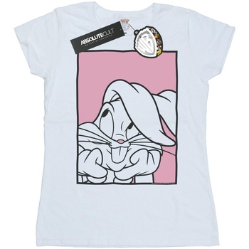 Vêtements Femme T-shirts manches longues Dessins Animés Bugs Bunny Adore Blanc