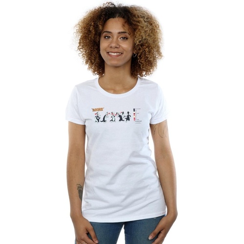 Vêtements Femme T-shirts manches longues Dessins Animés Sylvester Colour Code Blanc