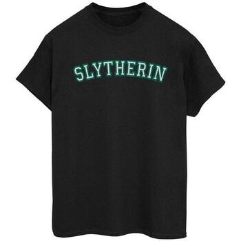 Vêtements Femme T-shirts manches longues Harry Potter Collegial Slytherin Noir