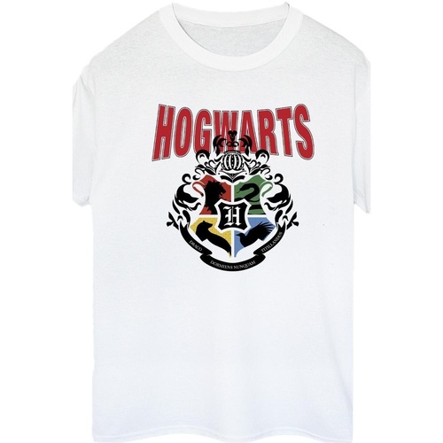 Vêtements Femme T-shirts manches longues Harry Potter Hogwarts Emblem Blanc
